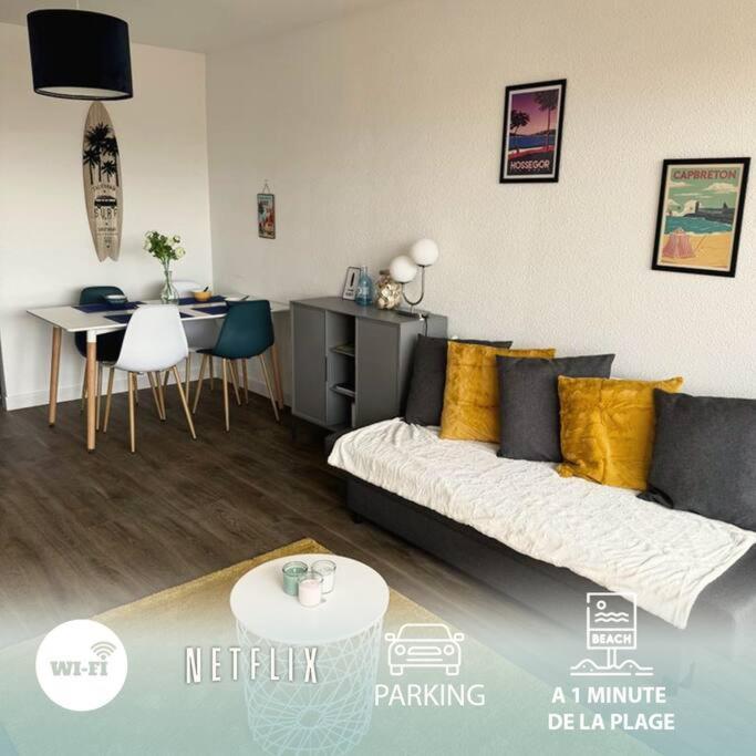 Cap Ocean Appartement T2 Cosy Avec Balcon A 1 Min De L'Ocean カップブルトン エクステリア 写真